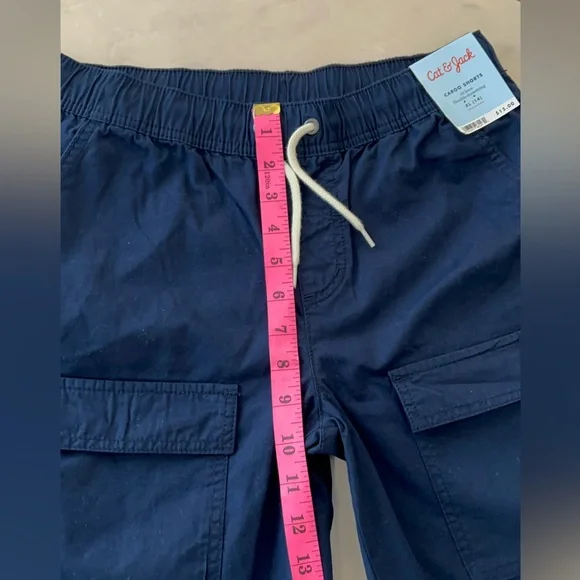Cat & Jack, Boys, Navy, Cargo, Shorts. - Picture 8 of 10